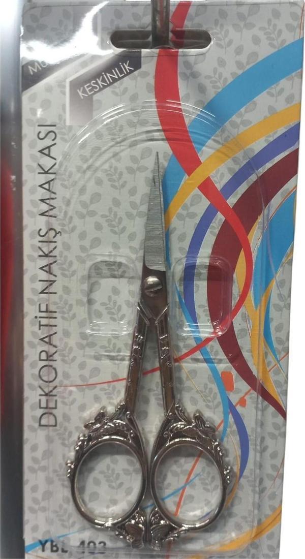 Nakış Makası Dekoratif Gümüş YBL-403 Model 12 - Image 1