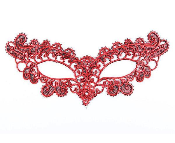 Kırmızı Dantel Masquerade Maskesi 6 No - Image 1
