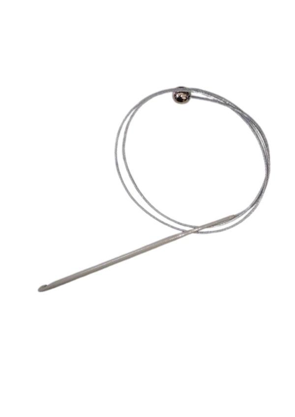 Misinalı Çelik Stoplu Tığ Şiş 4 Numara 60 cm - Image 1