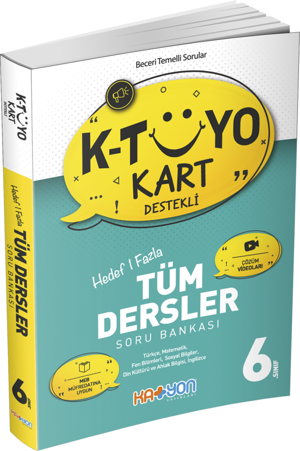 Katyon Yayınları 6. Sınıf Tüm Dersler Soru Bankası K-Tüyo Kart Destekli - Katyon Yayınları - Image 1