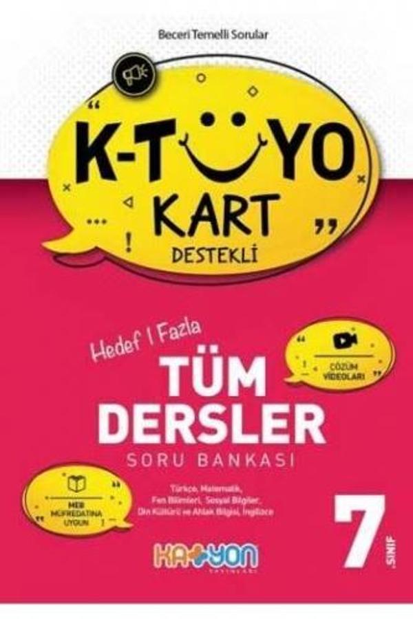 Katyon Yayınları 7. Sınıf Tüm Dersler Soru Bankası K-Tüyo Kart Destekli - Katyon Yayınları - Image 1