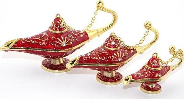 Swarovski Taşlı 3'lü Alaaddin Lambası - Image 1
