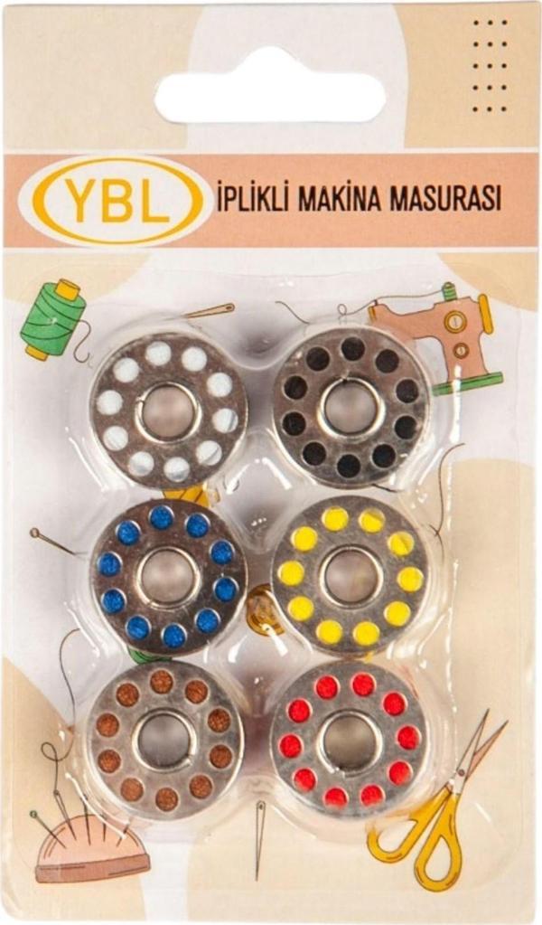 Makine Masurası İplikli Renkli 6'lı - Image 1