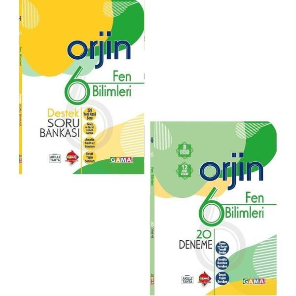 Gama Yayınları 6. Sınıf Fen Bilimleri Orjin Destek Soru Bankası + 20 Deneme - Image 1