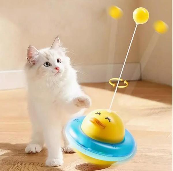UFO Şekilli Ördek Kedi Oyuncağı - Image 1
