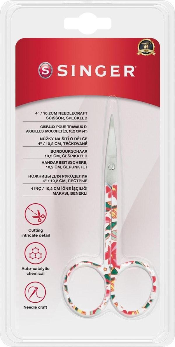 Kıvrık Uçlu Renkli Nakış Makası (4") - Image 1