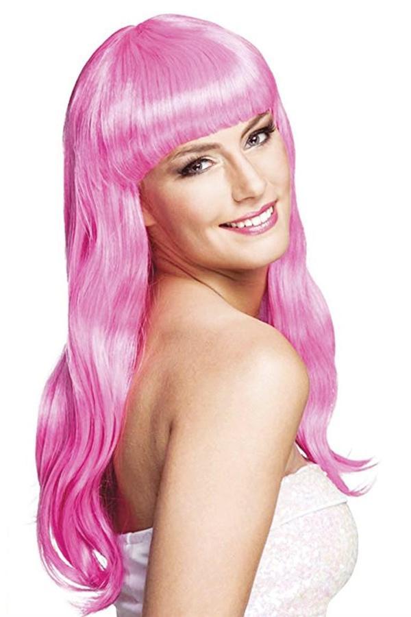 Soft Pembe Uzun Parti Peruğu - Image 1