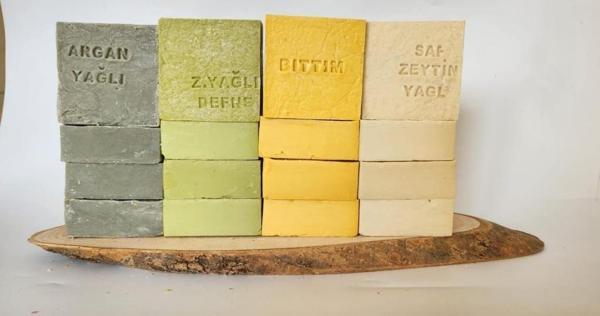 Doğal Üretim Sabunu Karışık (Argan-Defne-Bıttım-Saf Zeytinyağlı)16'lı Set - Image 1
