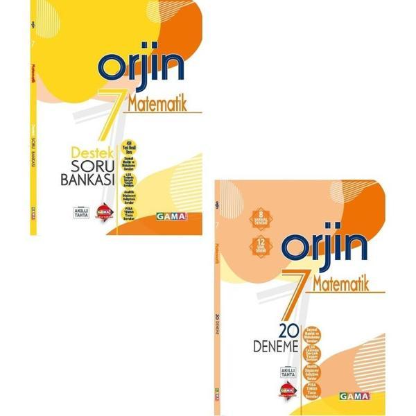 Gama Yayınları 7. Sınıf Matematik Orjin Destek Soru Bankası + Deneme - Image 1