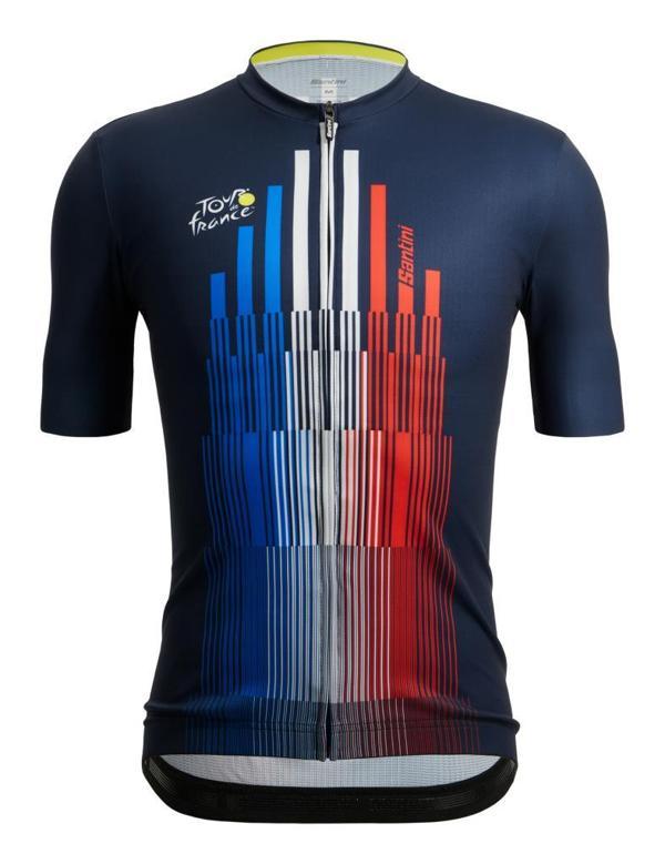 Santini Tour De France Trionfo Erkek Bisiklet Forması RE94075CTRION2TDF Lacivert-L - Image 1
