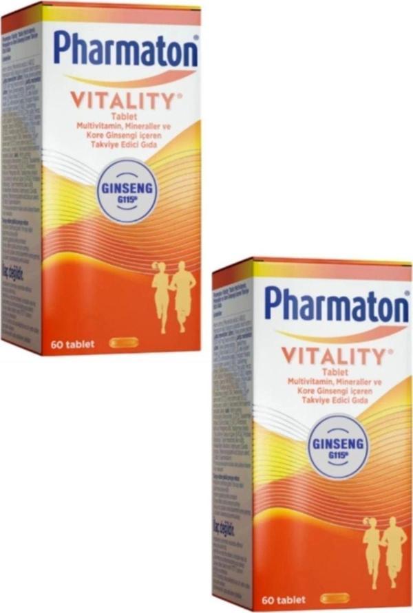 Pharmaton Vitality 60 Tablet X 2 Adet - Image 1
