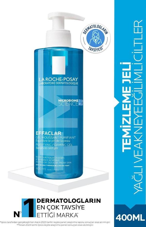La Roche Posay La Roche-Posay Effaclar Jel Temizleme Jeli Yağlı/Akneye Eğilim Gösteren Ciltler 400Ml - Image 1