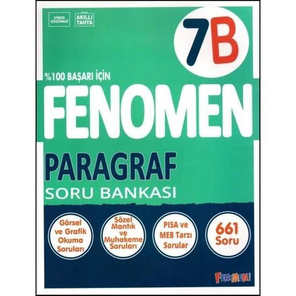 Gama Yayınları 7. Sınıf Paragraf Fenomen Soru Bankası(B) - Image 1