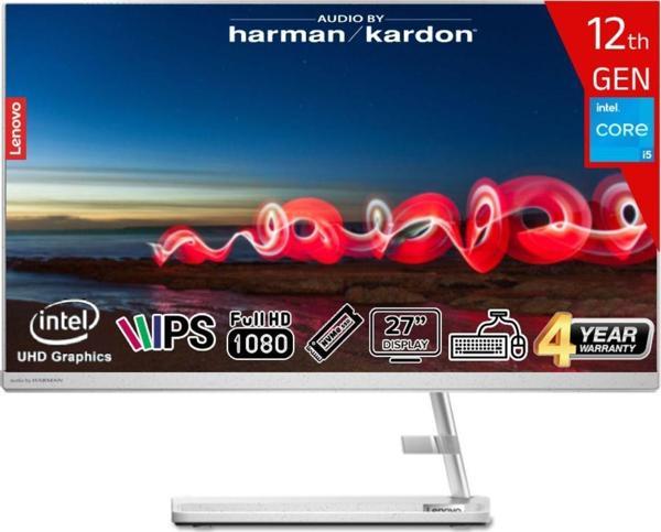 Lenovo İ5-12450H 64 Gb 1 Tb 27 Fhd Ips Freedos F0Gj0127Tr-641 Klavye+Mouse Beyaz - Image 1