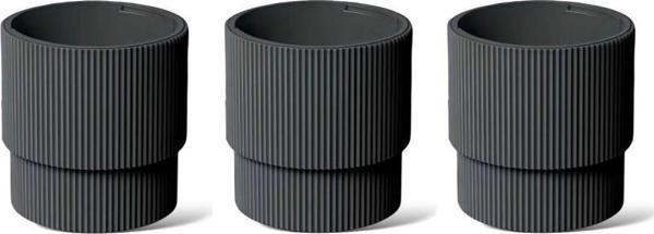 Omnipazar SO-VGS3 Dekoratif Vega Saksı Takımı 30 Litre Antrasit 3 Adet - Image 1