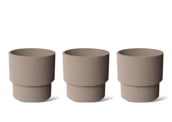 Omnipazar SO-VGS3 Dekoratif Vega Saksı Takımı 30 Lt Mocha 3 Adet - Image 1