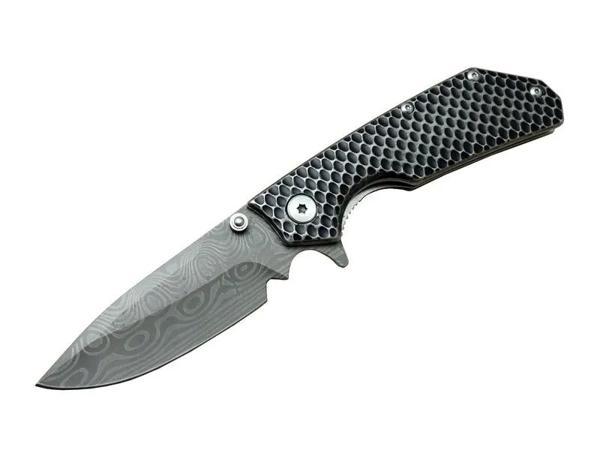 Damascus Dms 2 16 Gri Kamp Çakı 21cm- Yarı Otomatik, Kemerlikli, Metal Sap - Image 1
