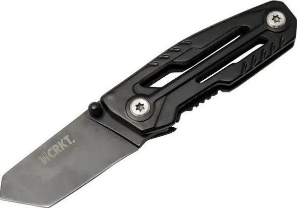 Crkt Trasher 1065bk Kamp Çakı 11,5 Cm - Siyah, Metal Sap - Image 1
