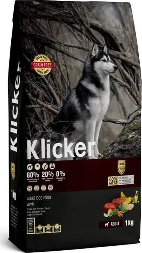 KLICKER YETİŞKİN KÖPEK KURU MAMASI KUZULU - Image 1