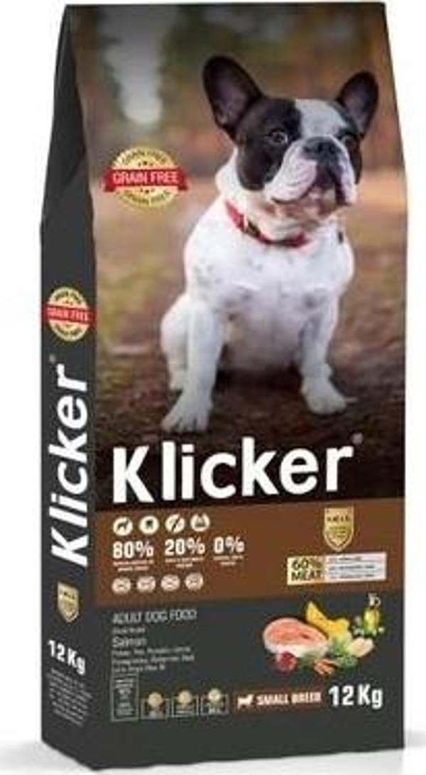 KLICKER MİNİ ORTA IRK YETİŞKİN KÖPEK KURU MAMASI SOMONLU - Image 1