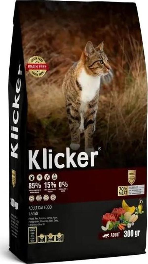 KLICKER YETİŞKİN KEDİ KURU MAMASI KUZULU - Image 1