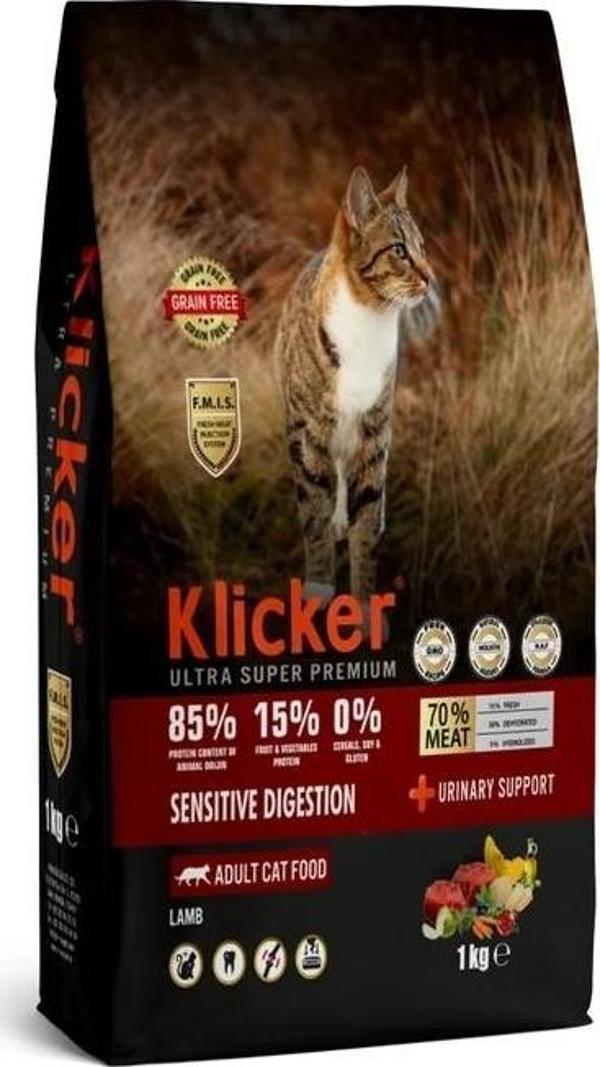 KLICKER YETİŞKİN KEDİ KURU MAMASI SENSITIVE KUZULU - Image 1