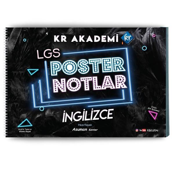 Kr Akademi Yayınları 8. Sınıf İngilizce Poster Notlar - KR Akademi - Image 1