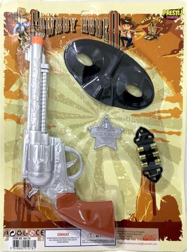 Nessiworld Cowboy Rodeo Şerif Yıldızlı Kartela Kovboy Seti - Image 1