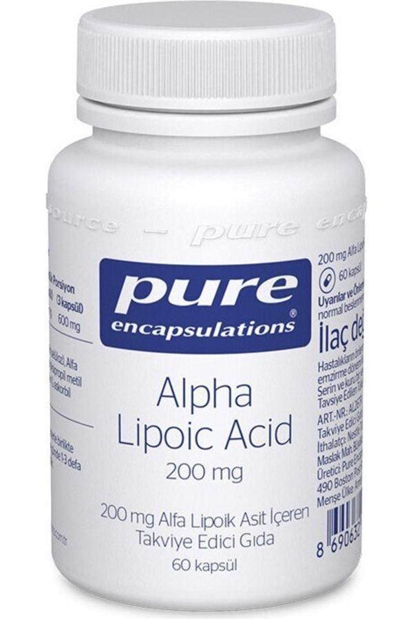  Pure Encapsulations Alpha Lipoic Acid 200 Mg 60 Kapsül - Image 1