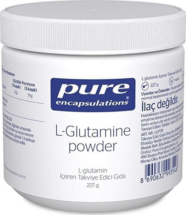  Pure Encapsulations L-glutamine Powder 227 Gr - Image 1