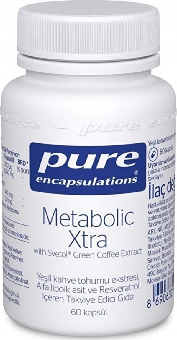  Pure Encapsulations Metabolic Xtra With Green Coffee 60 Kapsül - Image 1