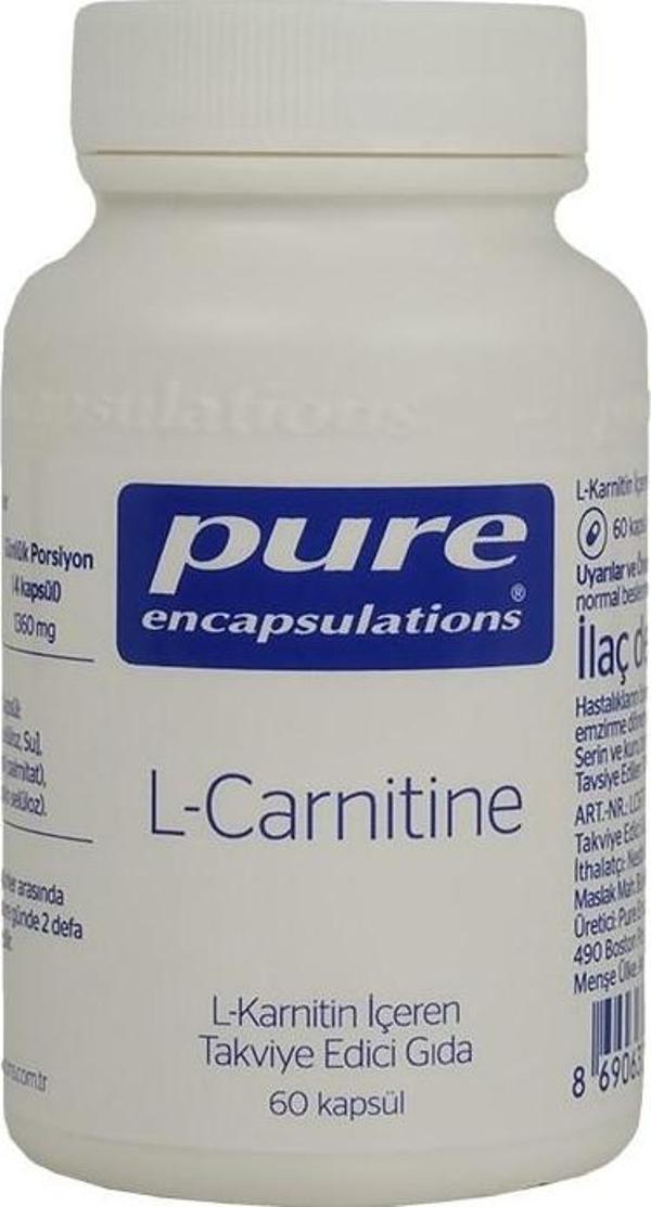 Pure Encapsulations L-Carnitine 60 Kapsül - Image 1
