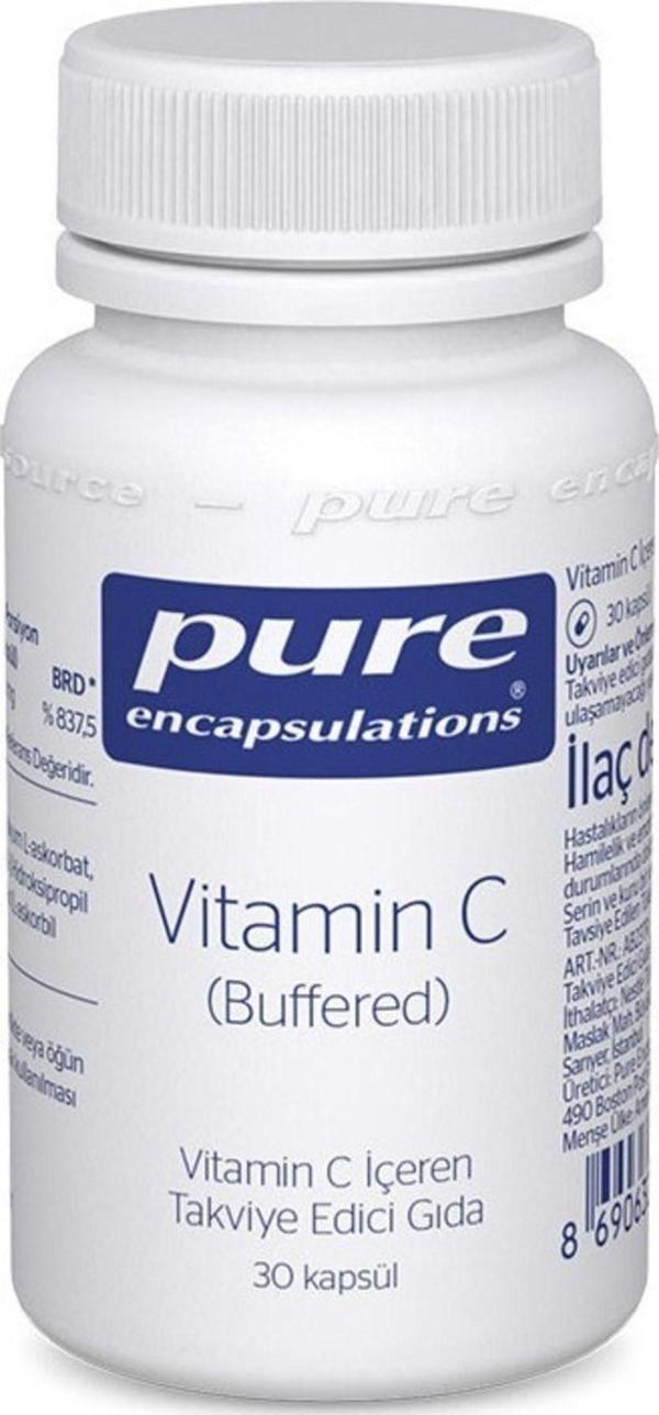 Pure Encapsulations Vitamin C Buffered 30 Kapsül - Image 1