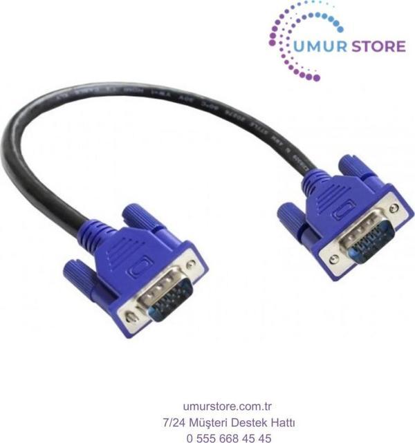 15 Pin Erkek Erkek VGA Kablo 50 cm VGA Kablo Yarım Metre VGA Kablo - Image 1