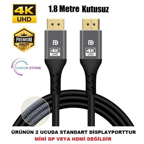 Displayport Dp Kablo 4K Premium 360 Herze Kadar Destekli - Image 1