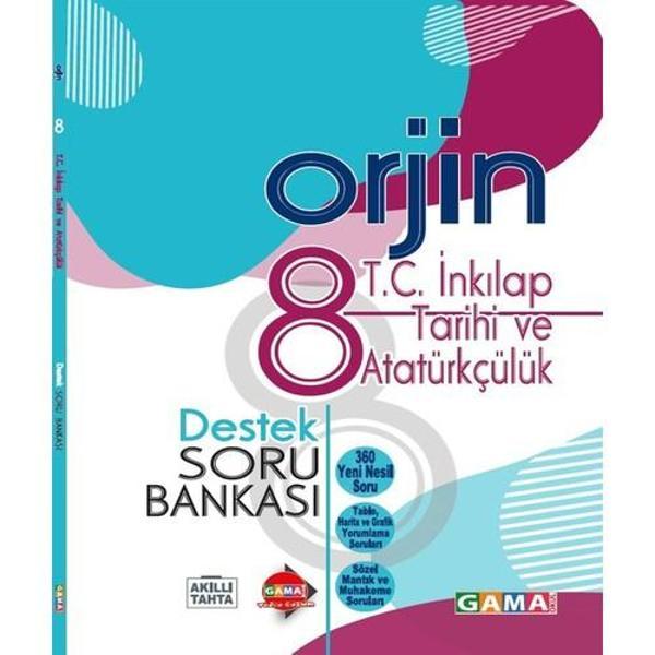Gama Yayınları 8. Sınıf Orjin T.C. İnkılap Tarihi Ve Atatürkçülük Destek Soru Bankası - Image 1