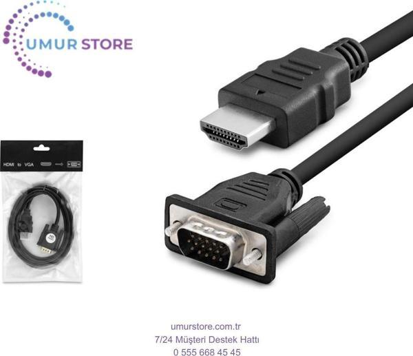 HDMI To VGA Kablo 1.8mt - Image 1