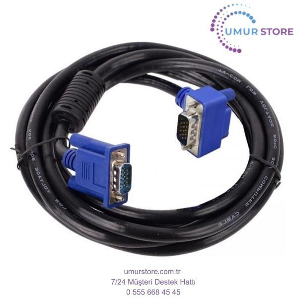 VGA L Tipi Erkek Erkek Kablo 90 Derece 15 Pin VGA Kablo 3m - Image 1