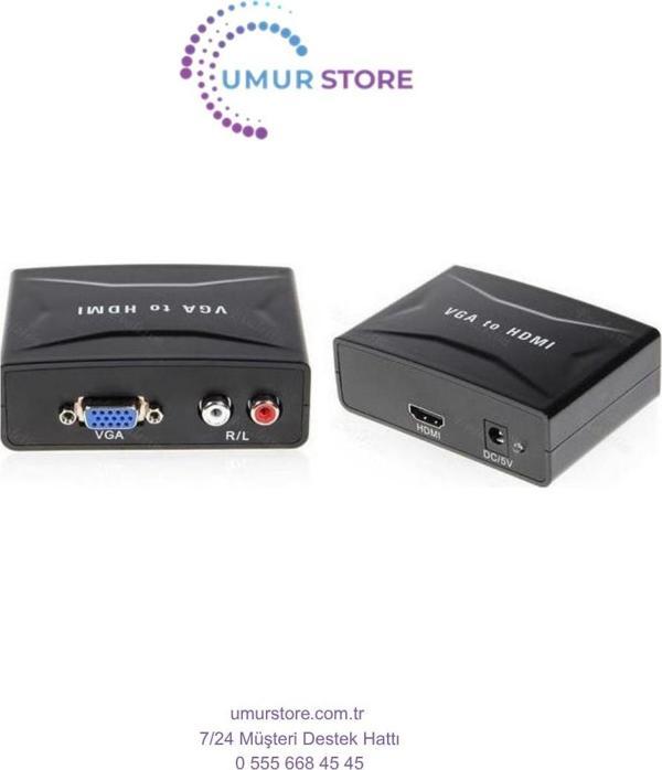 Vga To Hdmi Çevirici Dönüştürücü - Image 1