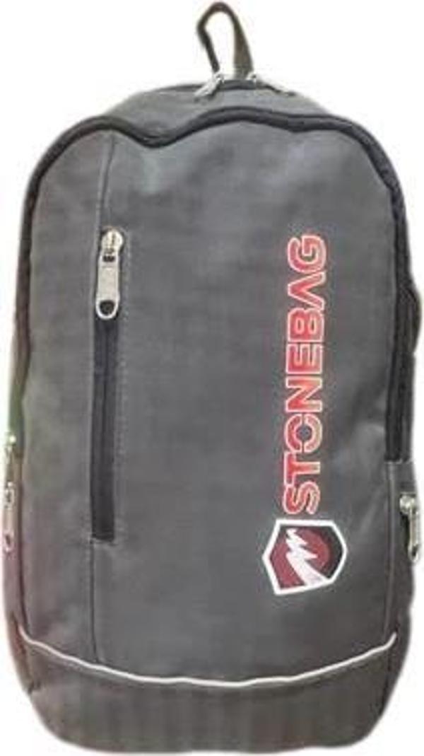 NK Stonebag Laptop Bölmeli Günlük Kumaş Sırt Çantası - Image 1