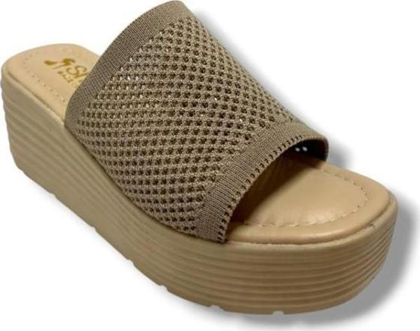 Cakgo 252-25 Triko Anatomik Ultra Soft Dolgu Topuk Kadın Terlik - Image 1