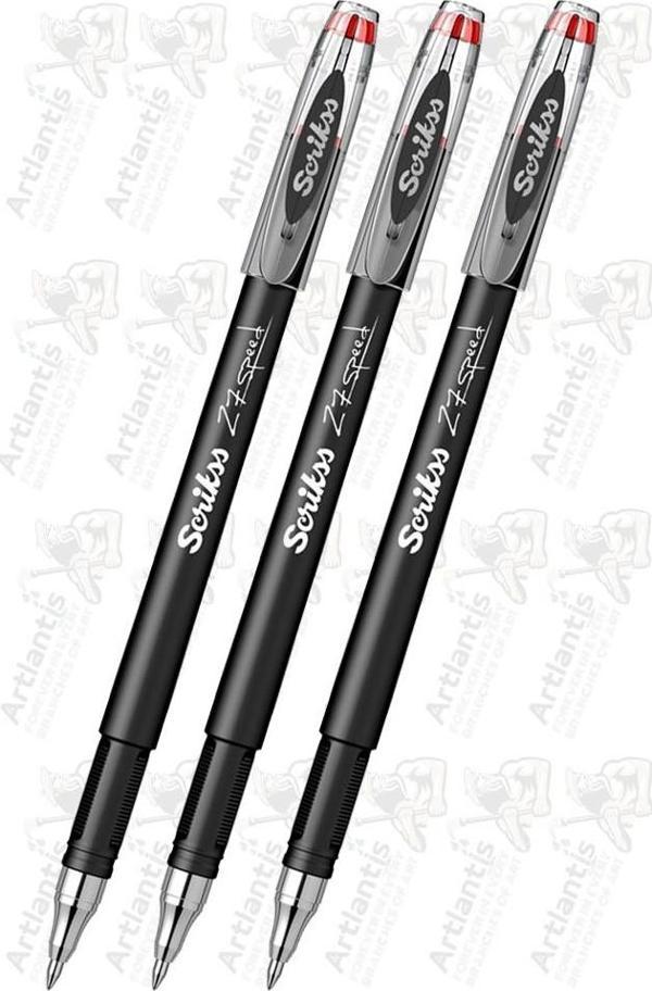 Kırmızı Pilot Kalem Speed 27 3 Adet Scrikss Pilot Kalem 0.7 mm Roller Uçlu Pilot Kalem İnce Uçlu Likit Mürekkepli Pilot - Image 1