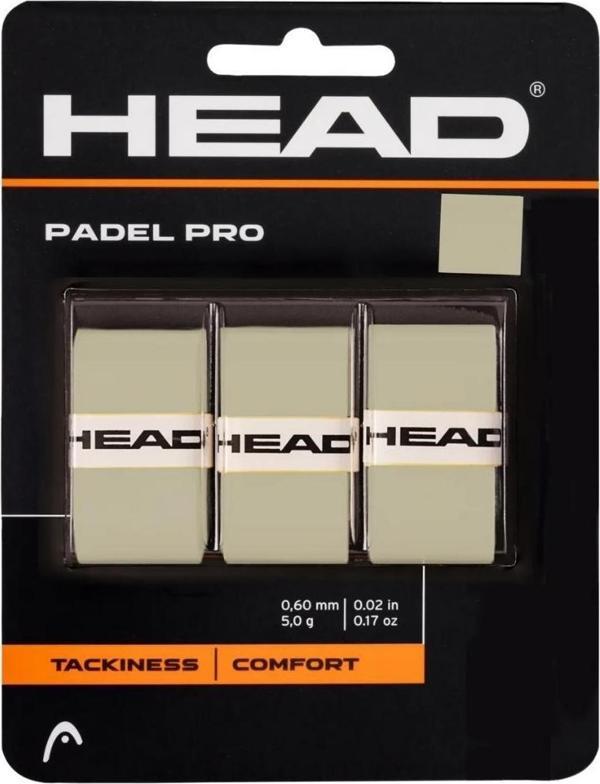Head Padel Pro Padel Raket Overgrip Gri 3lü  - Image 1
