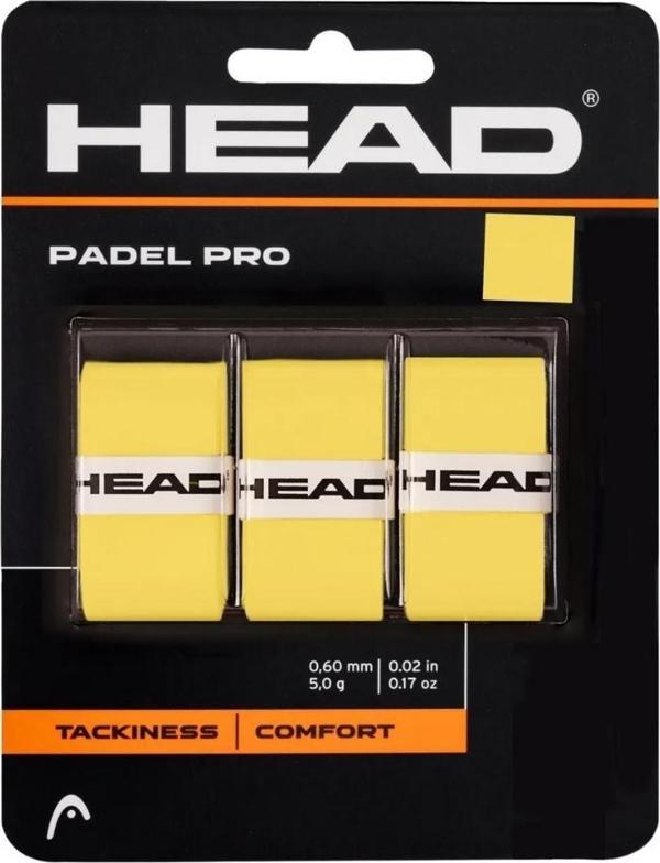 Head Padel Pro Padel Raket Overgrip Sarı 3lü  - Image 1