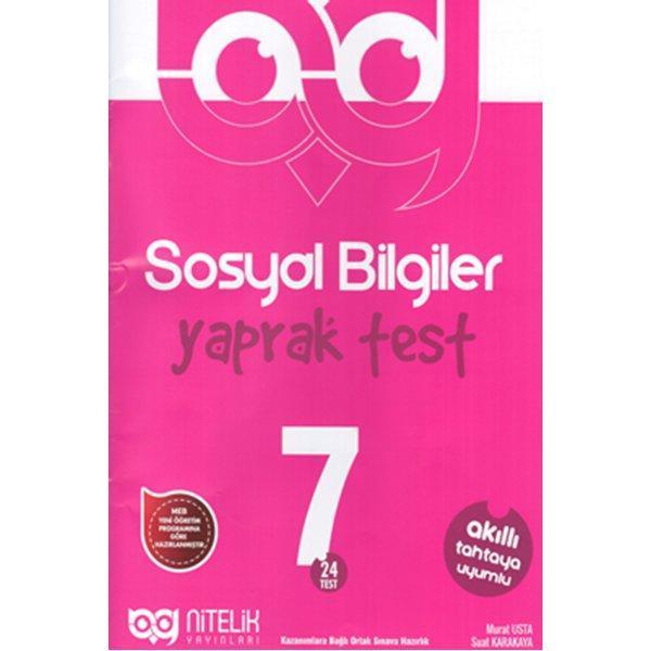 Nitelik Yayınları 7. Sınıf Sosyal Bilgiler Yaprak Test - Nitelik Yayınları - Image 1