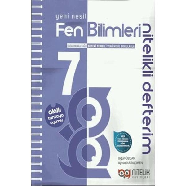 Nitelik Yayınları 7. Sınıf Yeni Nesil Fen Bilimleri Nitelikli Defterim - Nitelik Yayınları - Image 1