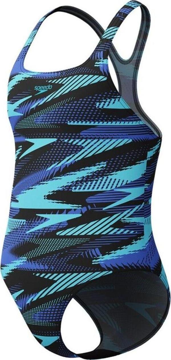 Speedo Hyperboom Allover Medalist Kız Çocuk Yüzücü Mayosu - Image 1