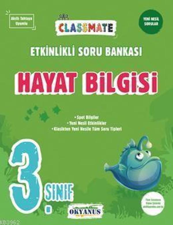 Okyanus Yayınları 3. Sınıf Classmate Hayat Bilgisi Soru Bankası - Image 1