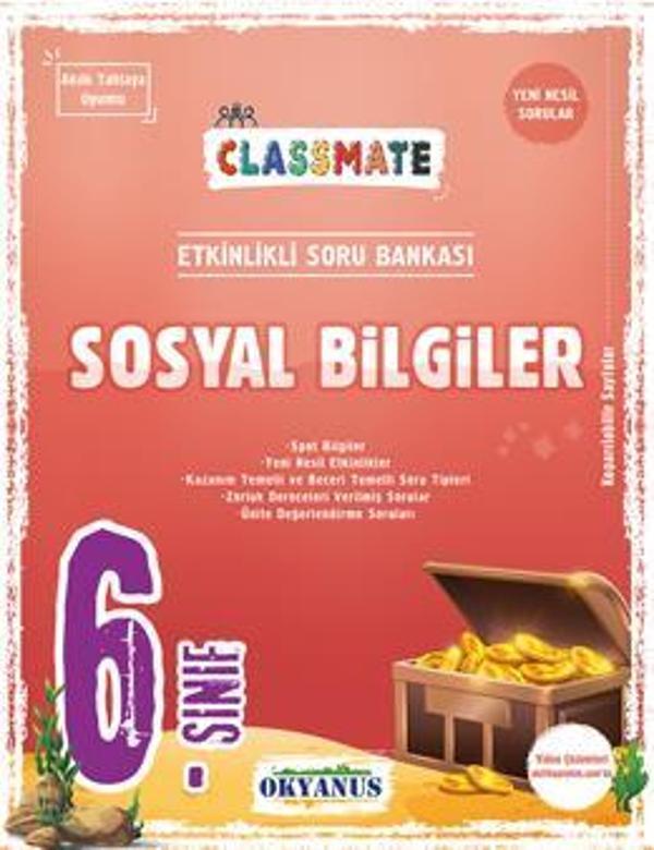 Okyanus Yayınları 6.Sınıf Sosyal Bilgiler Classmate Soru Bankası - Image 1