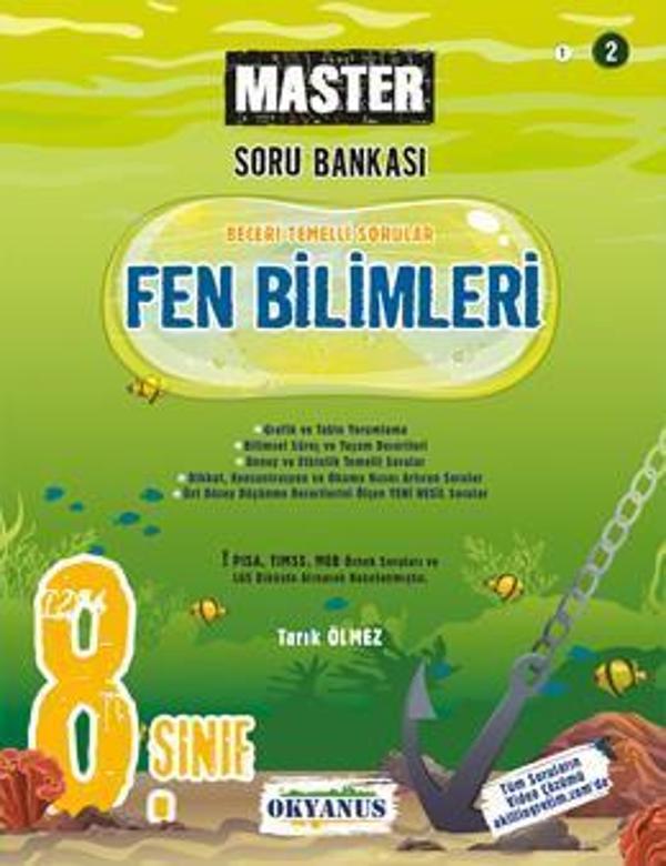 Okyanus Yayınları 8. Sınıf Fen Bilimleri Master Soru Bankası - Image 1